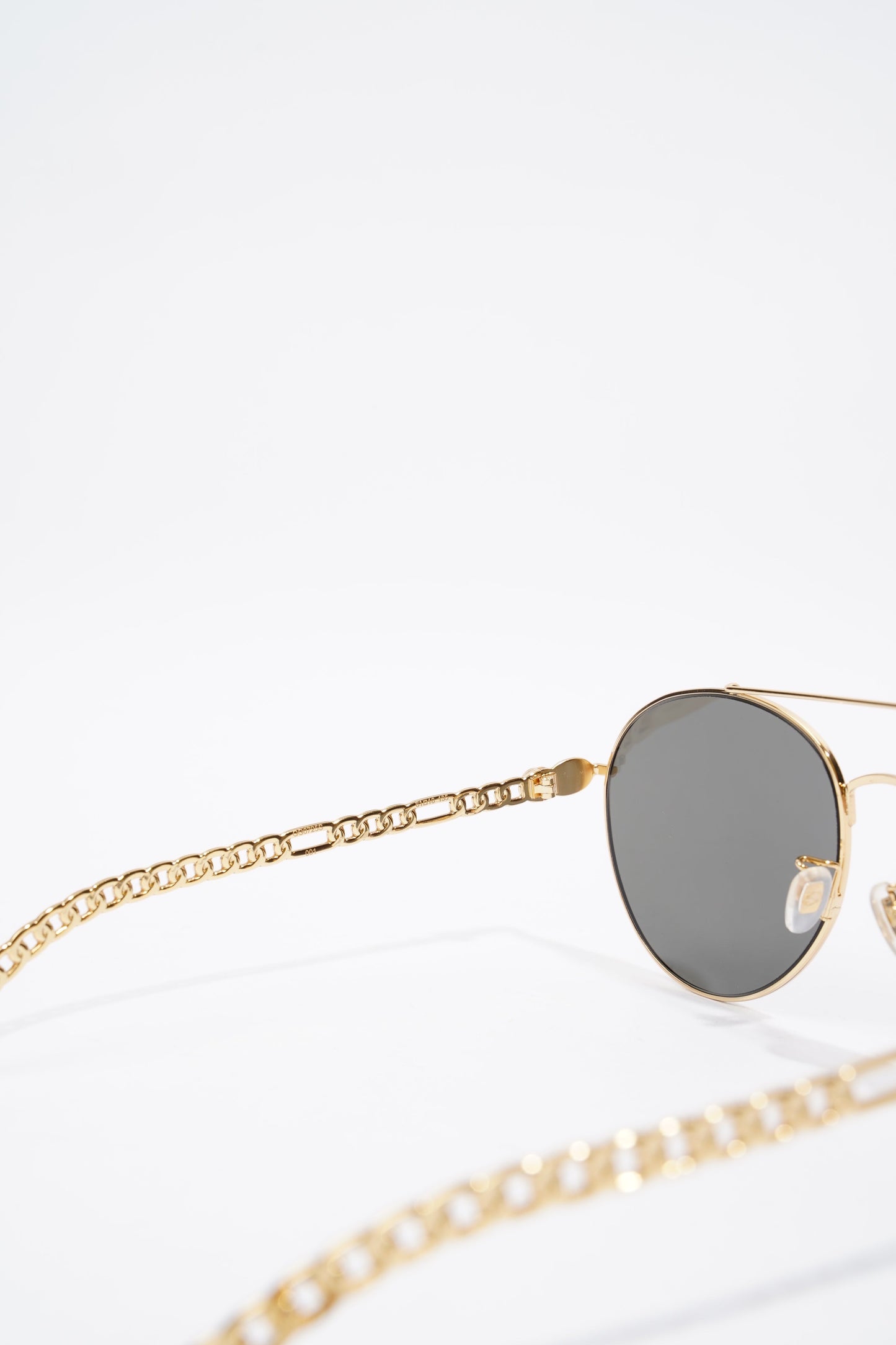 Gucci GG0725S Sunglasses Gold Base Metal 135