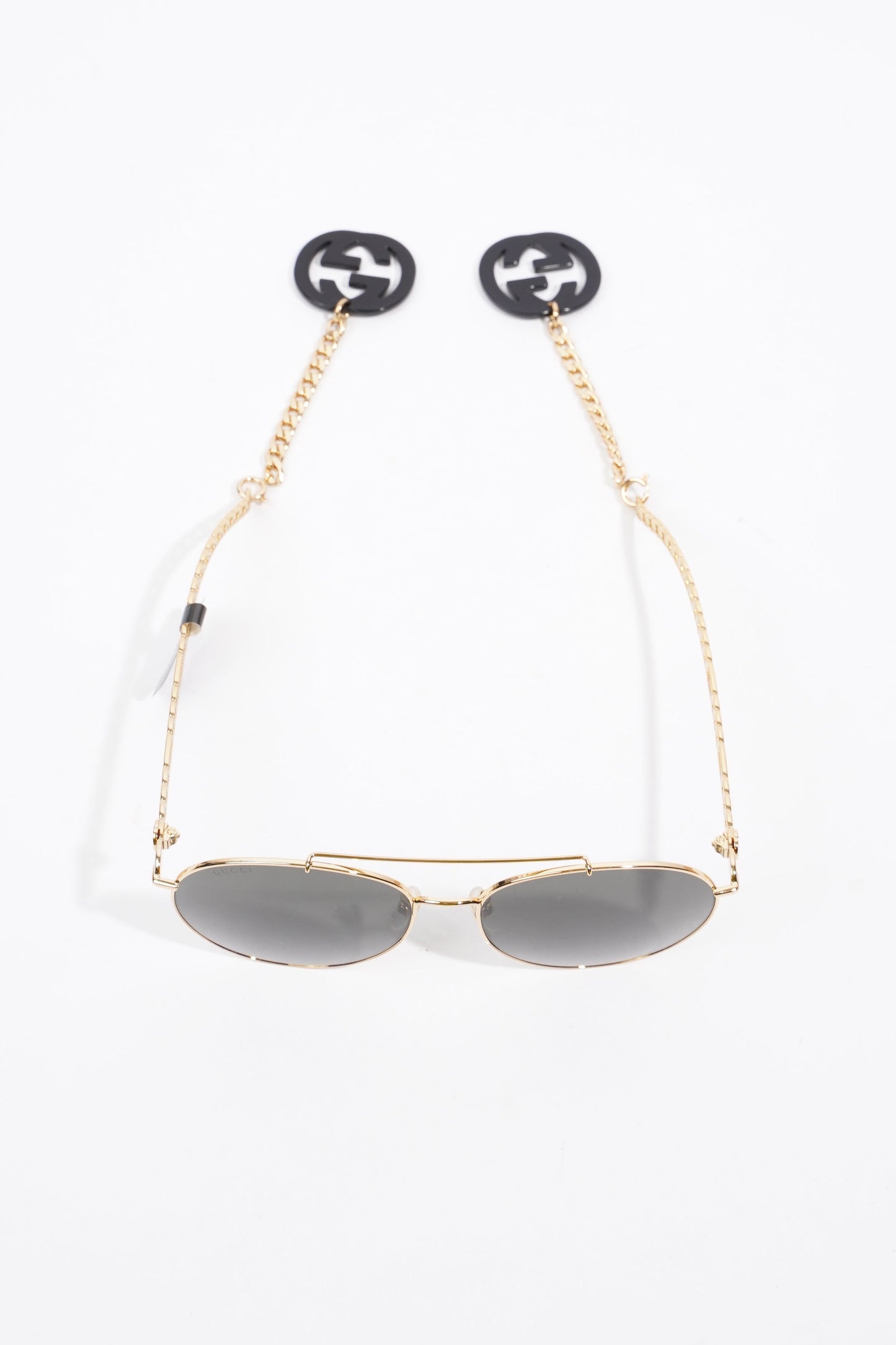 Gucci GG0725S Sunglasses Gold Base Metal 135