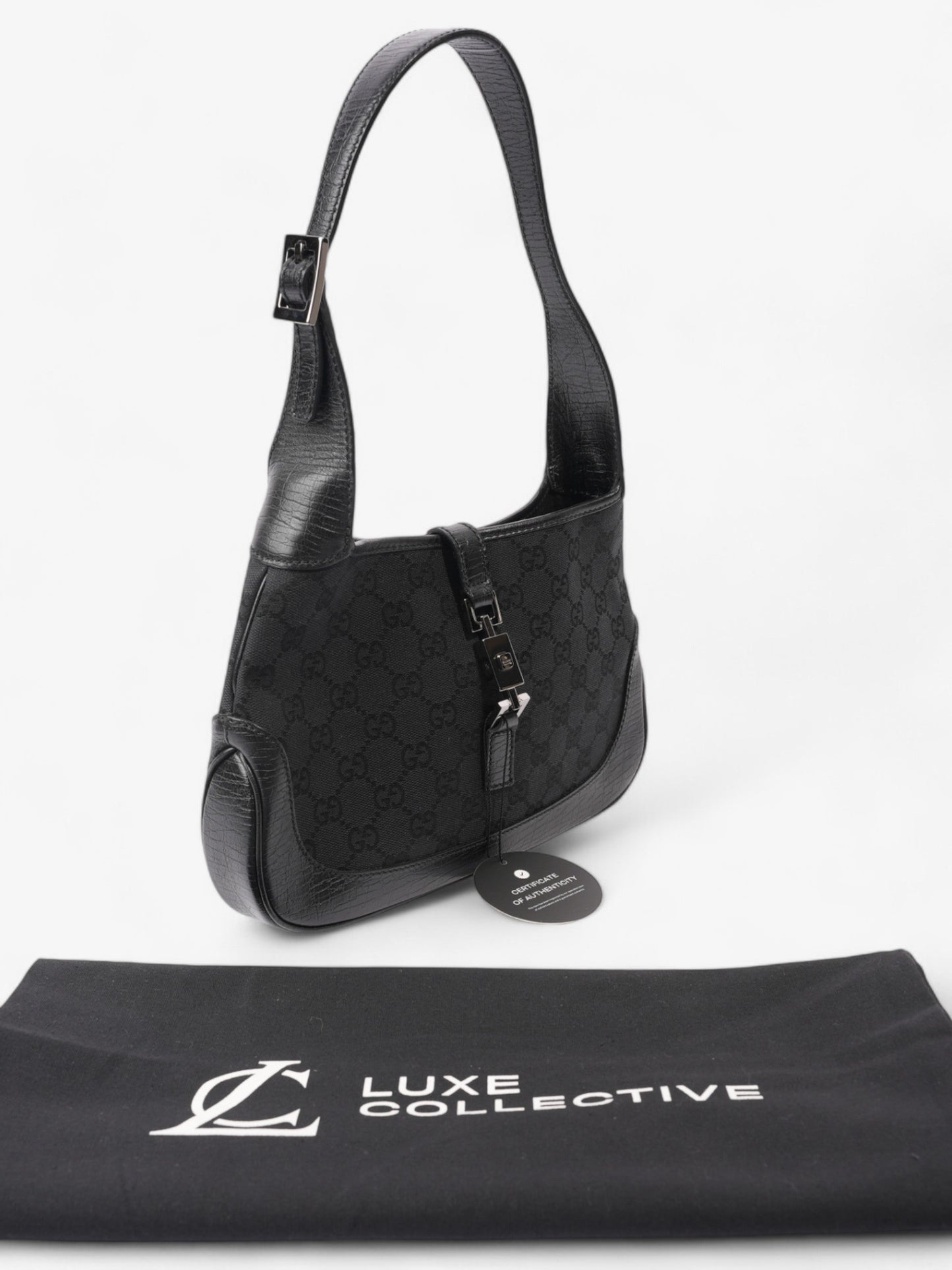 Gucci Jackie Black / GG Supreme Canvas