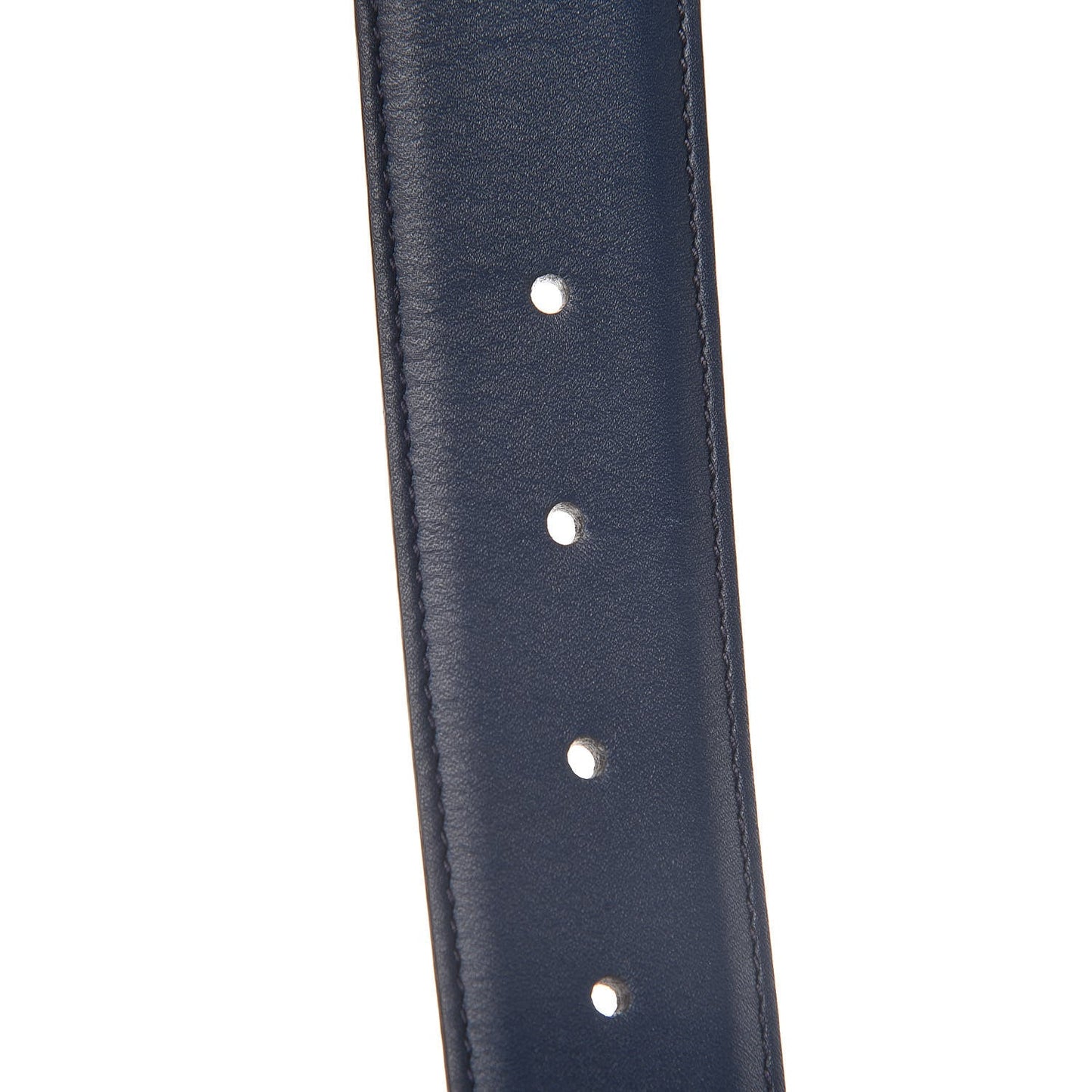 Gucci Interlocking GG Calfskin Belt in Cobalt Blue