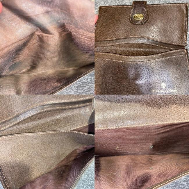 Gucci Brown Guccissima Print Xl Collection Leather Wallet