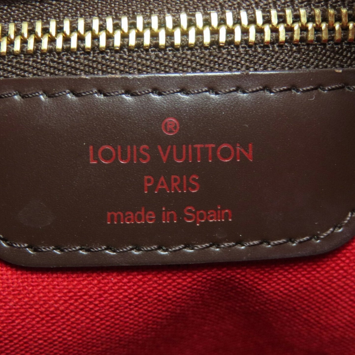 Louis Vuitton Damier Canvas Ebene Damier Canvas Tote Bag