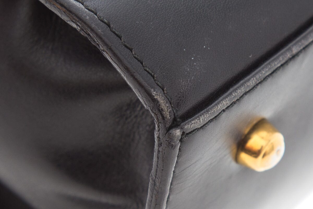 Gucci Midnight Lady Lock Leather Handbag
