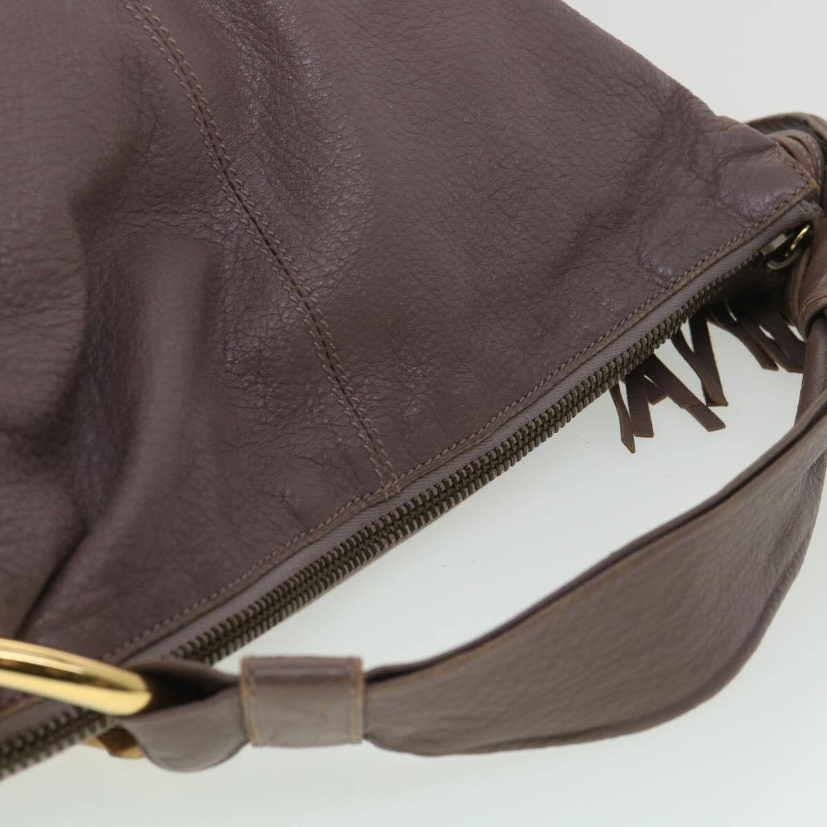Gucci supple mocha brown leather XL hobo style shoulder bag