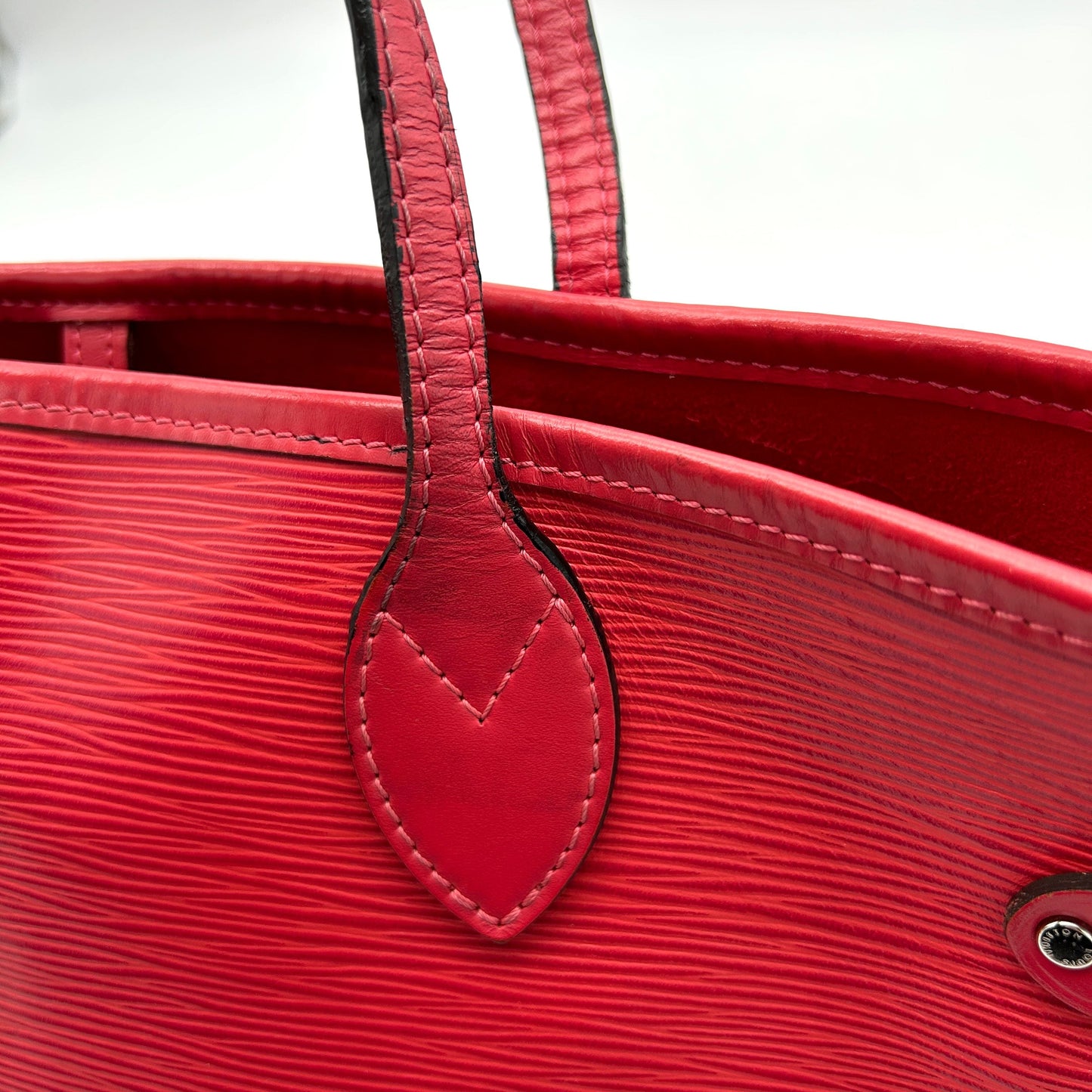 Louis Vuitton Coquelicot Epi Leather Neverfull LA11041