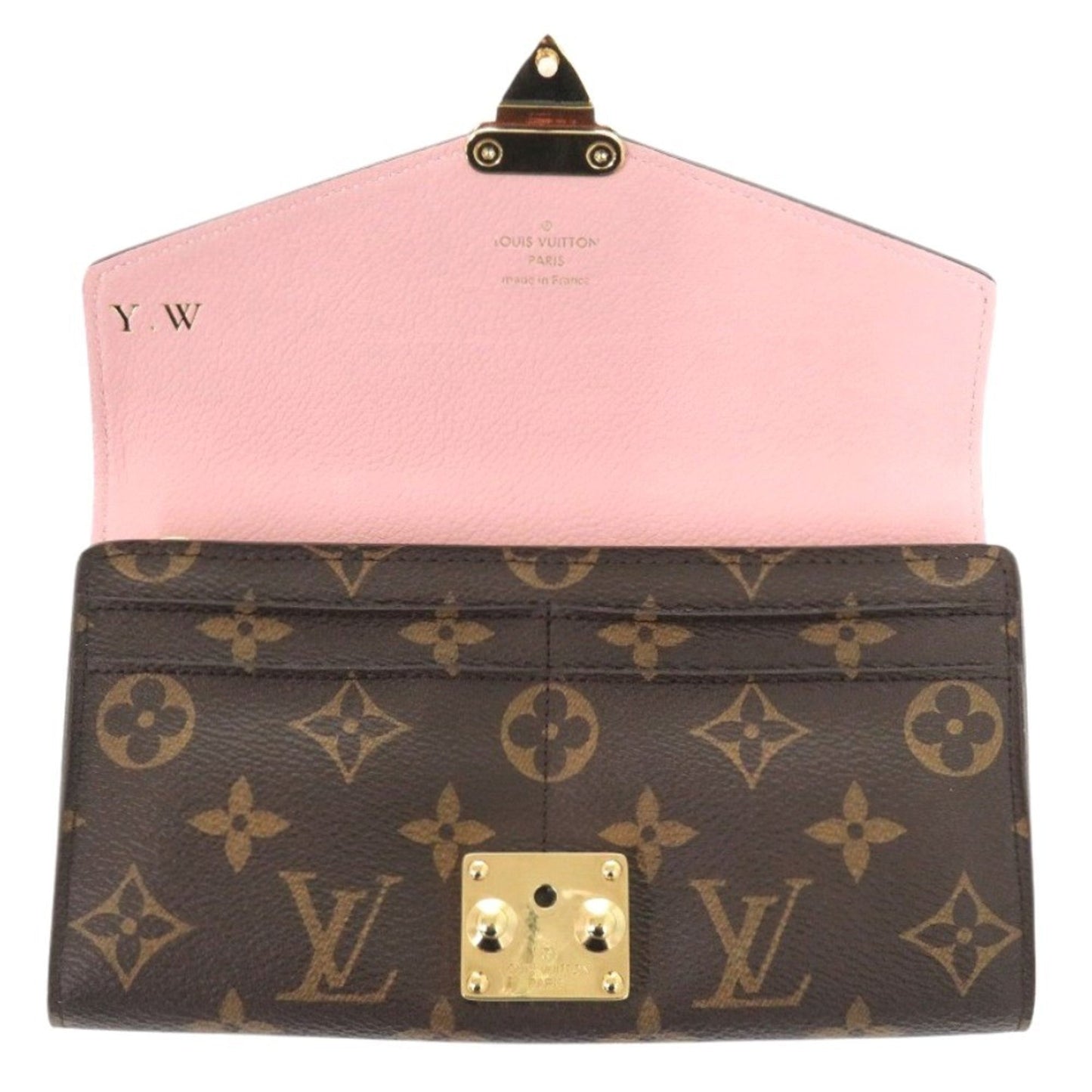 Louis Vuitton  Monogram pink Rose Ballerine Monogram Long Wallet (Bi-Fold)