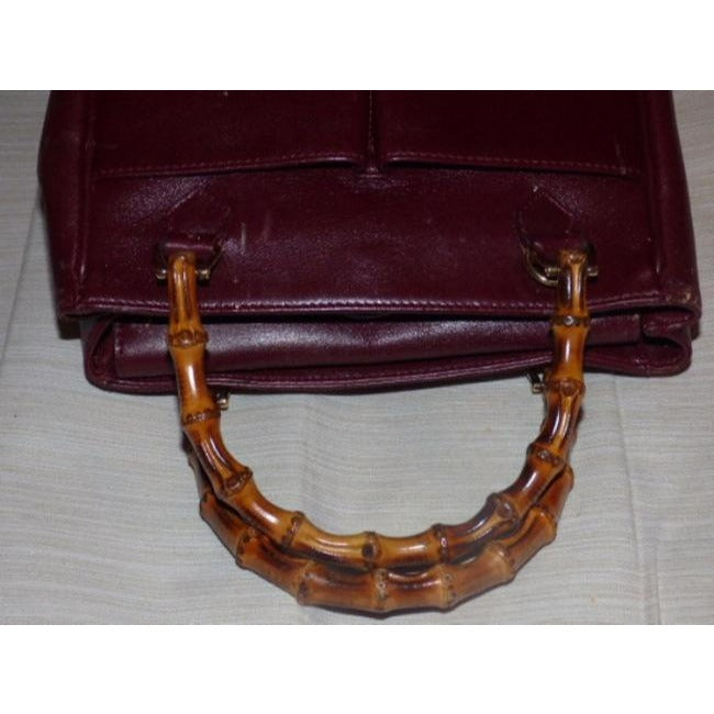 Gucci Sale Pursesdesigner Purses Burgundy Leather With Bamboo Handles Satchel