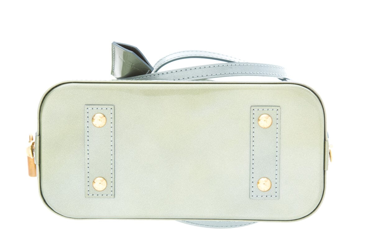 Louis Vuitton 2011 Green Vernis Alma HandBag