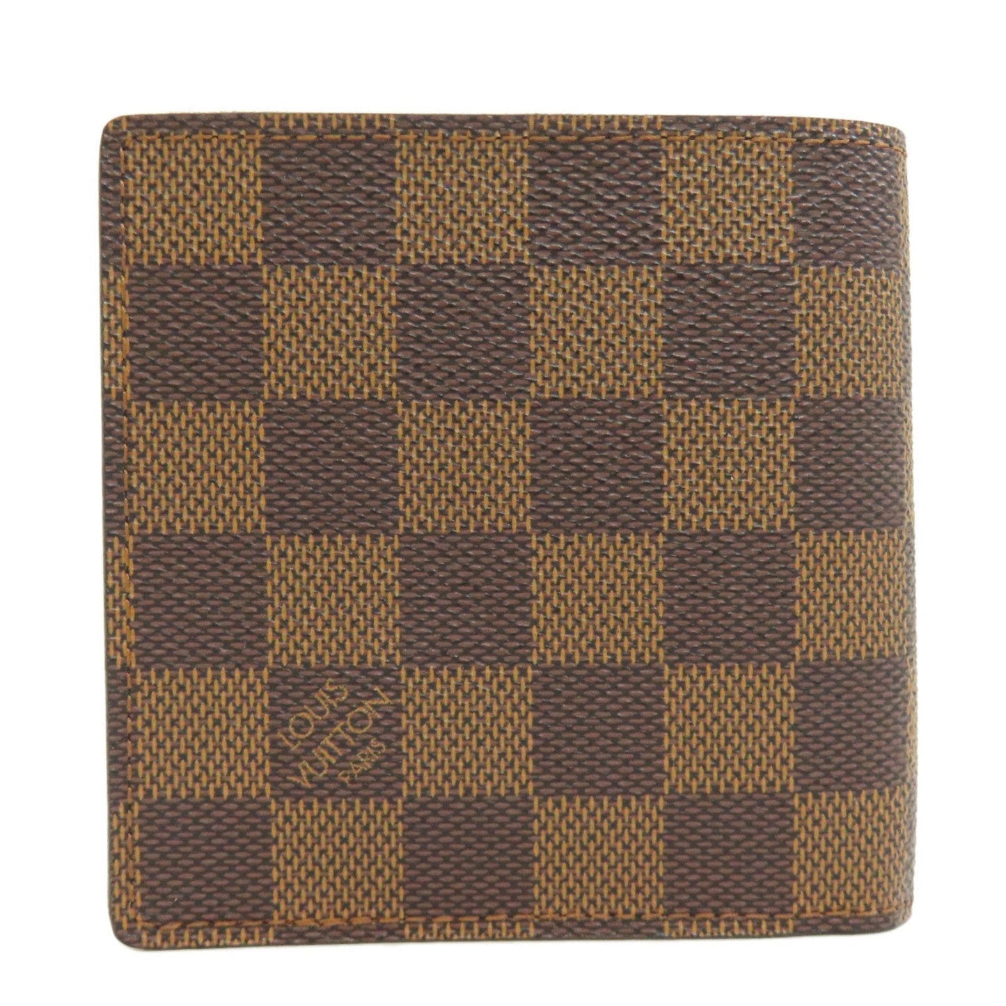 Louis Vuitton Damier Canvas Ebene Damier Canvas Wallet (Bi-Fold)