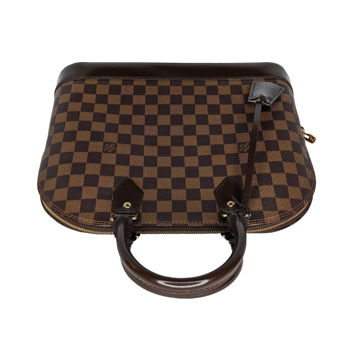 Louis Vuitton Damier Ebene Alma MM Handbag Satchel