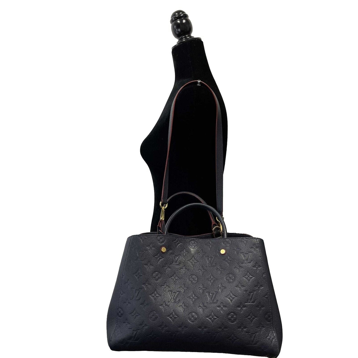 LOUIS VUITTON - Montaigne GM Dark Navy Monogram - Top Handle W/ Shoulder Strap