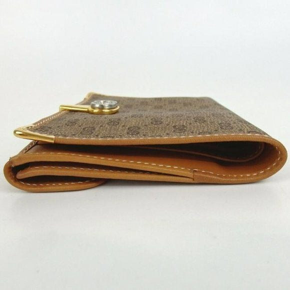 GUCCI Vintage Brown Guccissima Micro G Logo Print