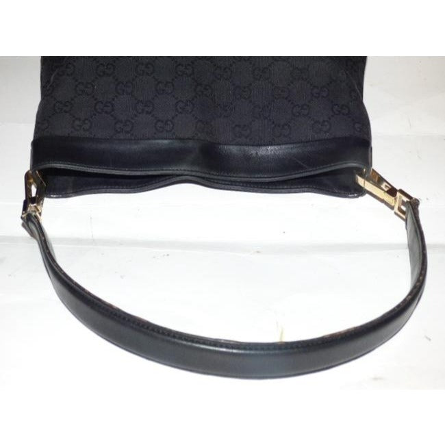 Gucci Supreme Shoulder Guccissima Print Top Handle Black And Gg Leather Hobo Bag