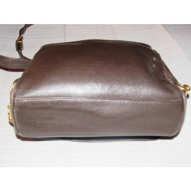 Gucci Vintage Purses Brown Leather Cross Body Bag