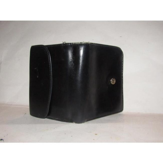 Gucci Navy Leather Exterior With Red Leather Lining And Gold Horseshoe Accent Vintage Walletdesigner