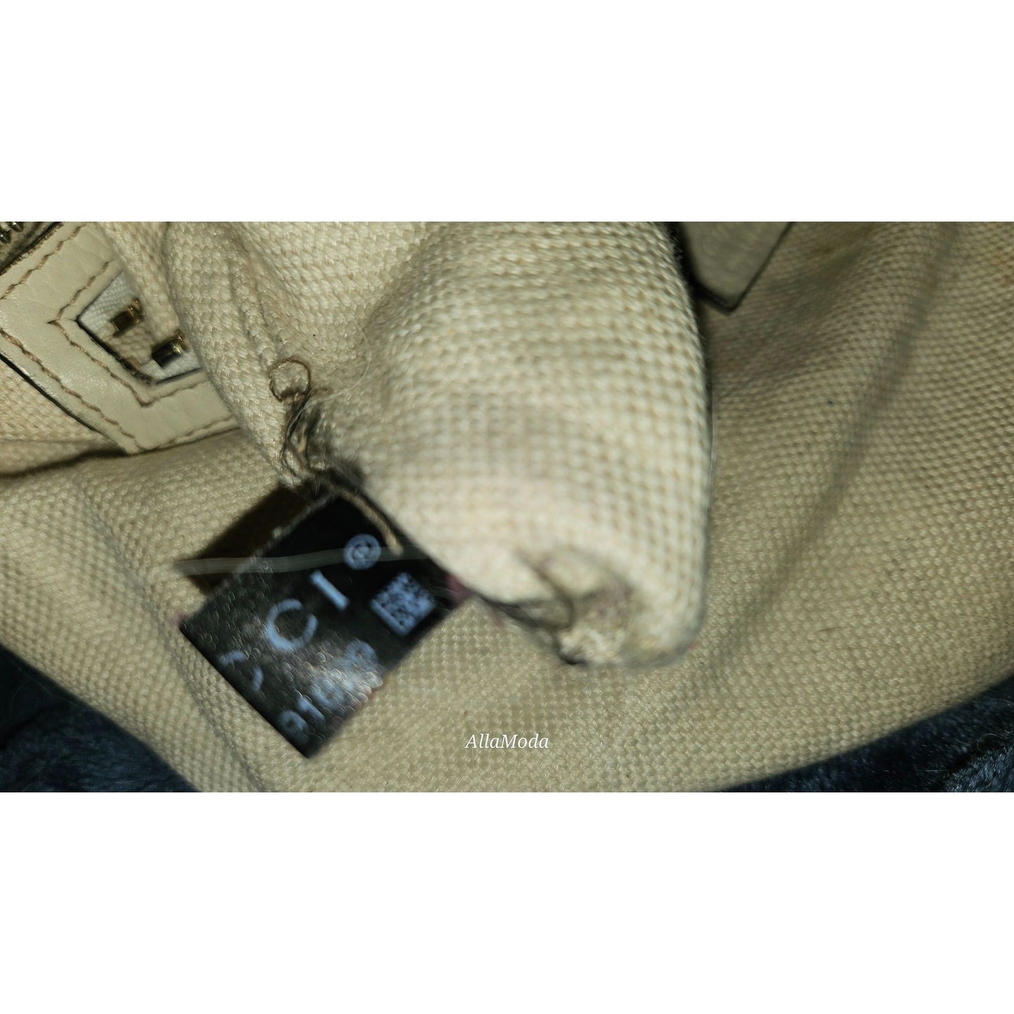 Gucci Soho Ivory Leather Satchel with XL Tassel & Strap