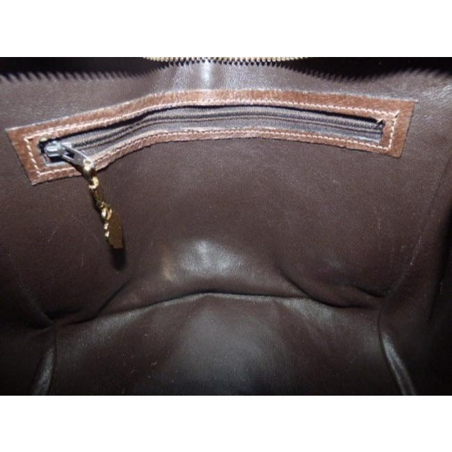 Gucci Vintage Satchelsdesigner Purses Shades Of Brown With Large G Logo Print Leathercoated Canvas S
