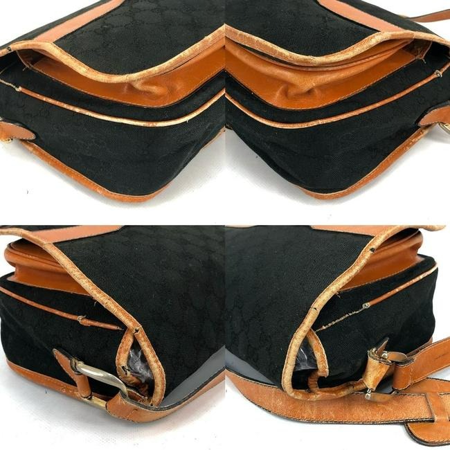 Gucci Black Guccissima Print 1955 Horse-bit Messenger