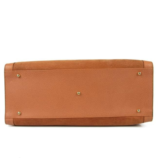 Gucci Vintage Pursesdesigner Purses Orange Suede And Leather With Bamboo Handles Satchel