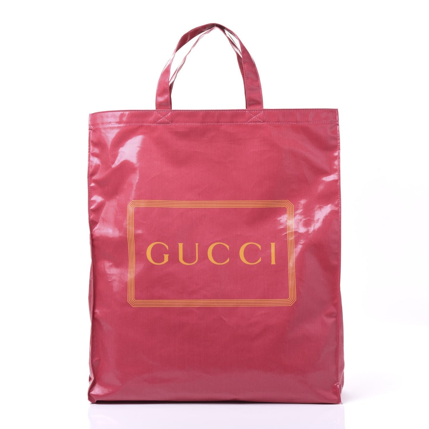 Gucci Medium Montecarlo Crystal Logo Print Tote in Glam Pink