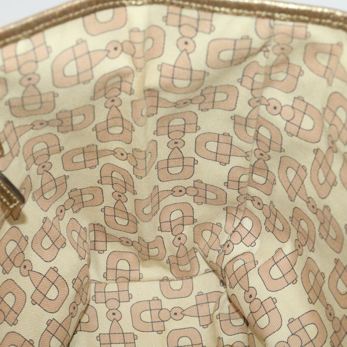 GUCCI GG Canvas Tote Bag Beige Gold 137396  ac1626