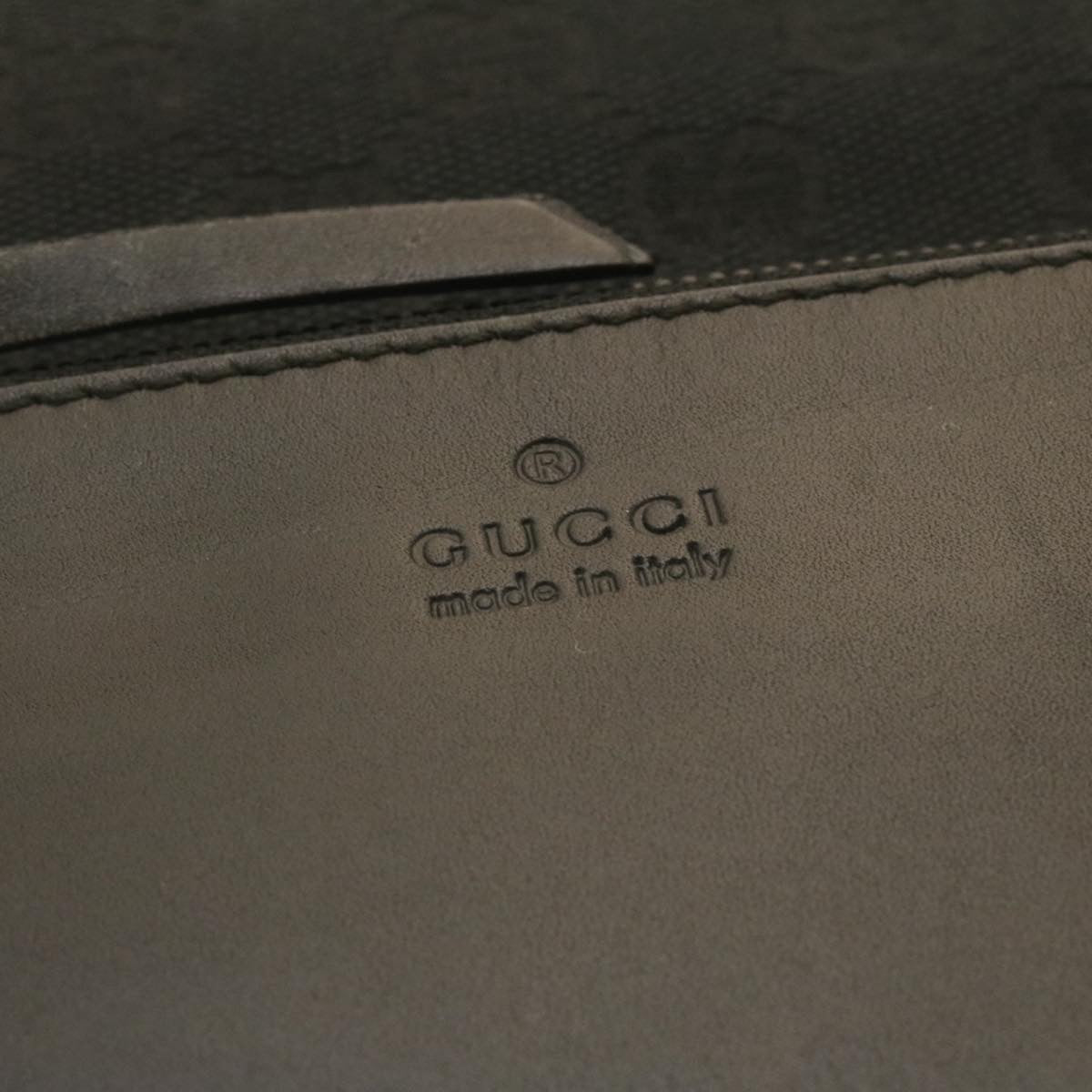 GUCCI GG Canvas Tote Bag Black  ac596