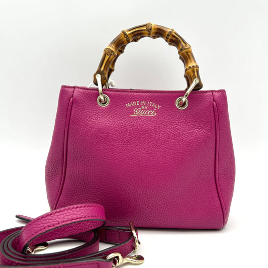 Gucci Small Bamboo Shopper Tote - Pink Totes, Handbags LA9582