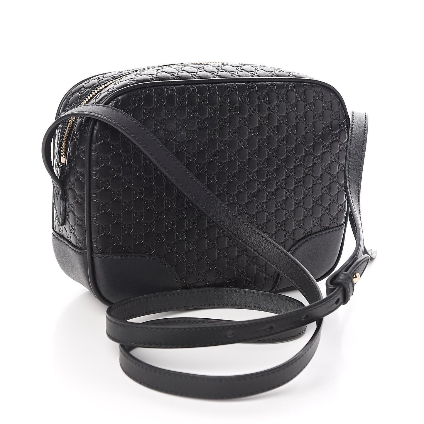 Gucci GG Microguccissima Leather Bree Camera Bag in Black