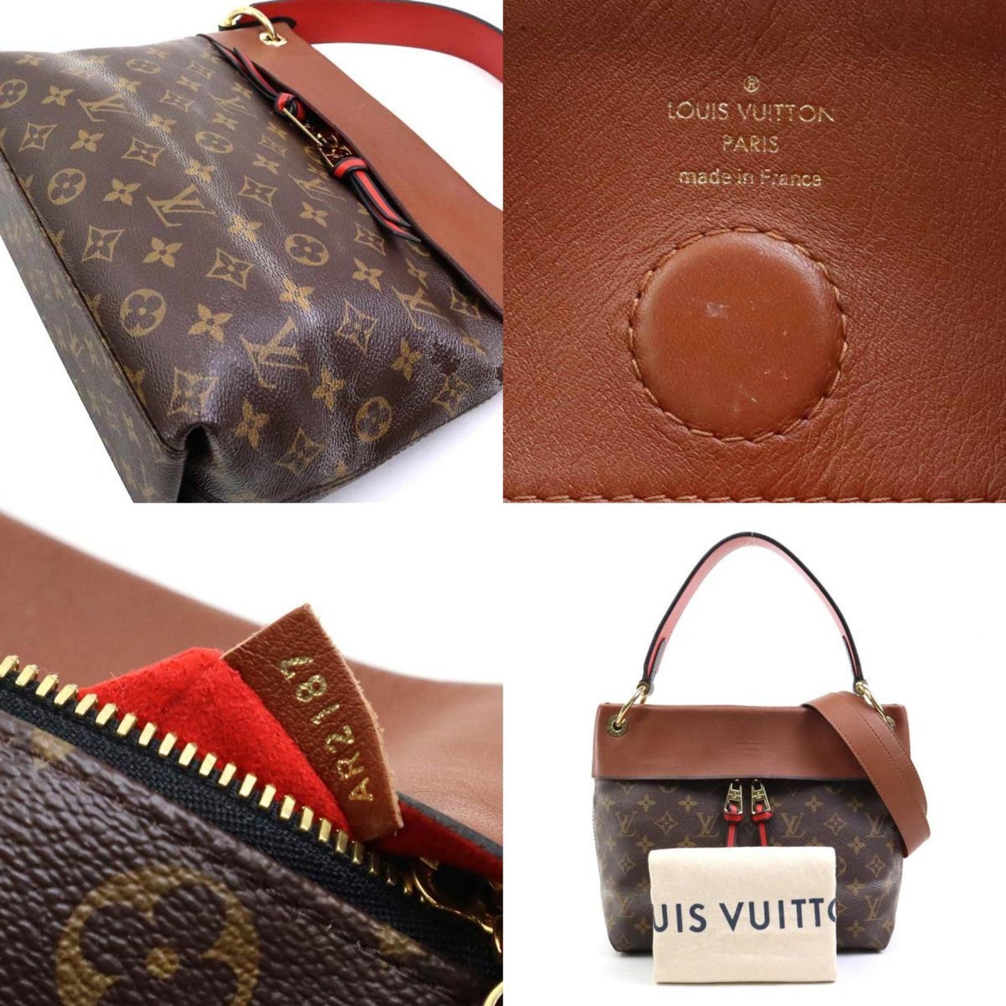 Louis Vuitton  Monogram Canvas Handbag Shoulder Bag