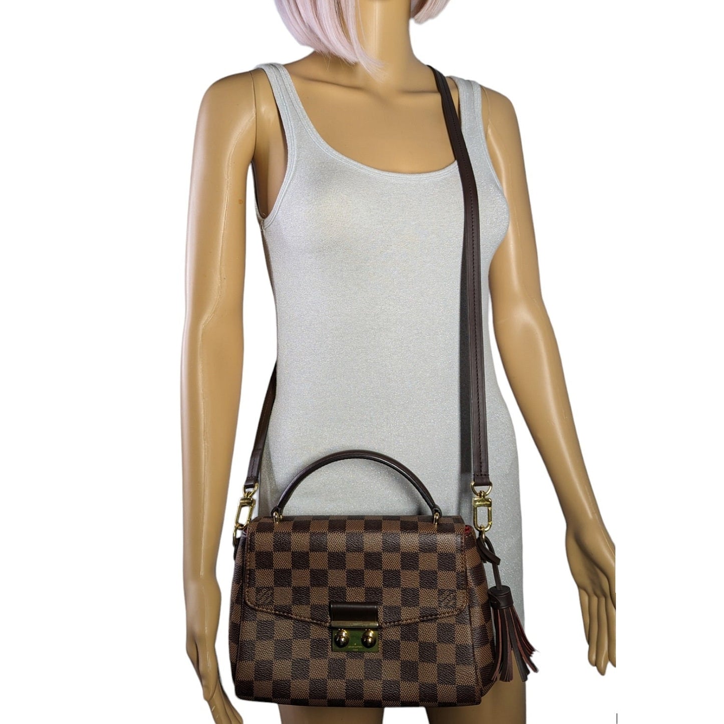Louis Vuitton Damier Ebene Croisette Shoulder Bag