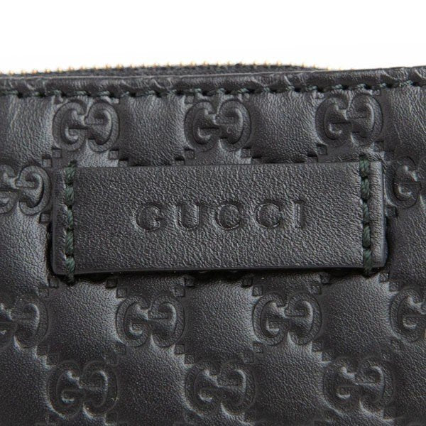 Gucci Microguccissima Key Chain Coin Pouch in Black