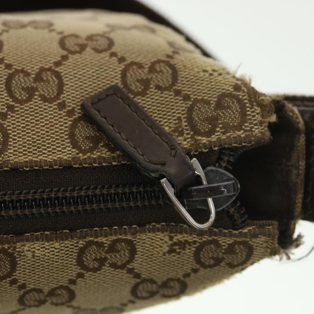 GUCCI GG Canvas Shoulder Bag Beige 145857  am4145