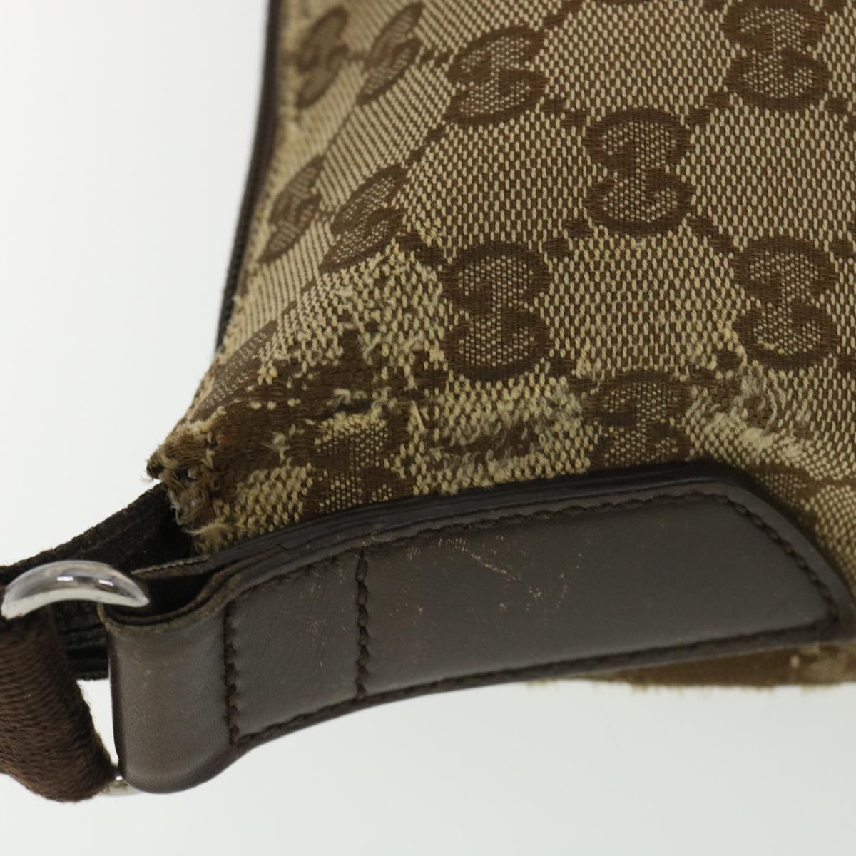 GUCCI GG Canvas Shoulder Bag Beige 145857  am4145