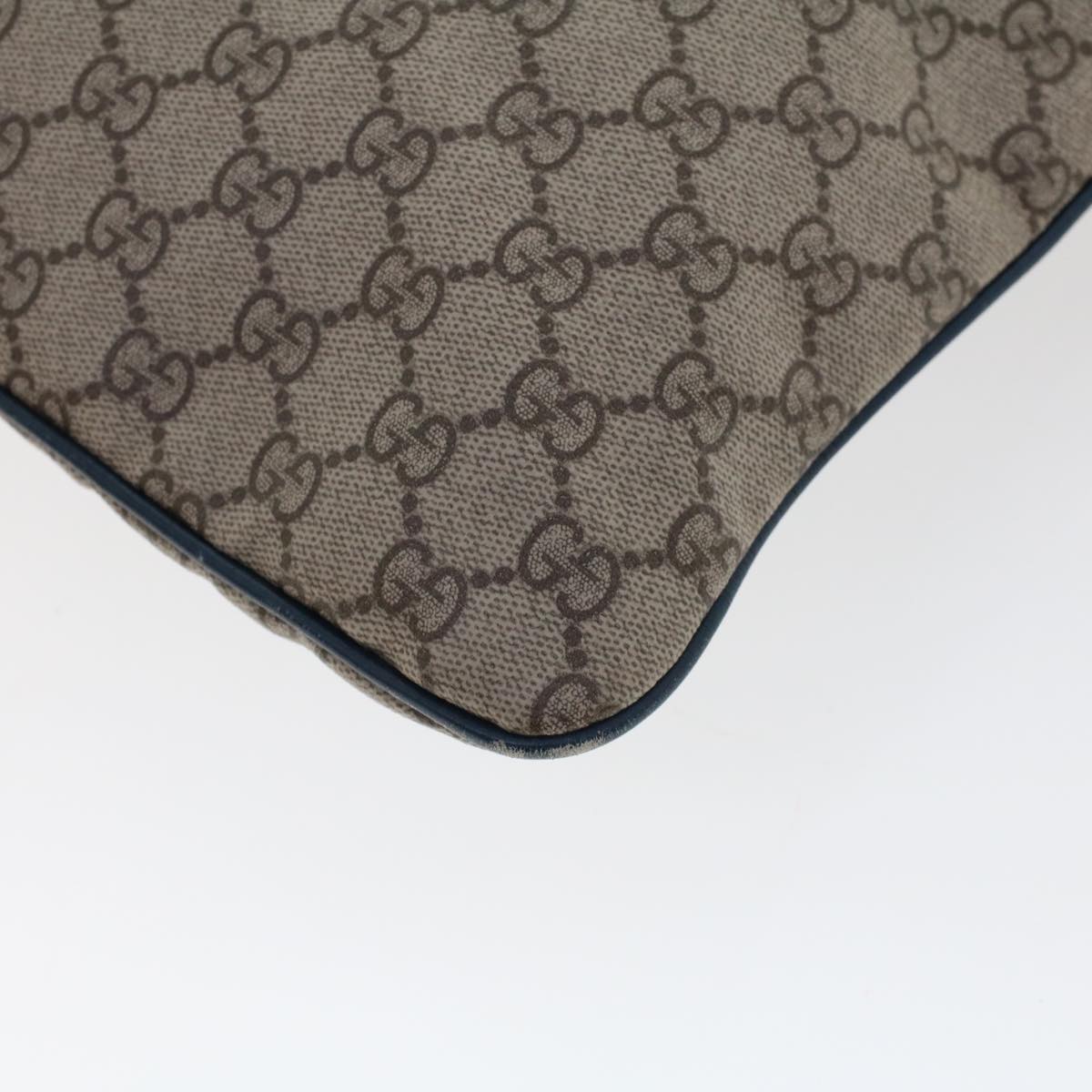 GUCCI GG Canvas Tote Bag PVC Leather Beige  am4470