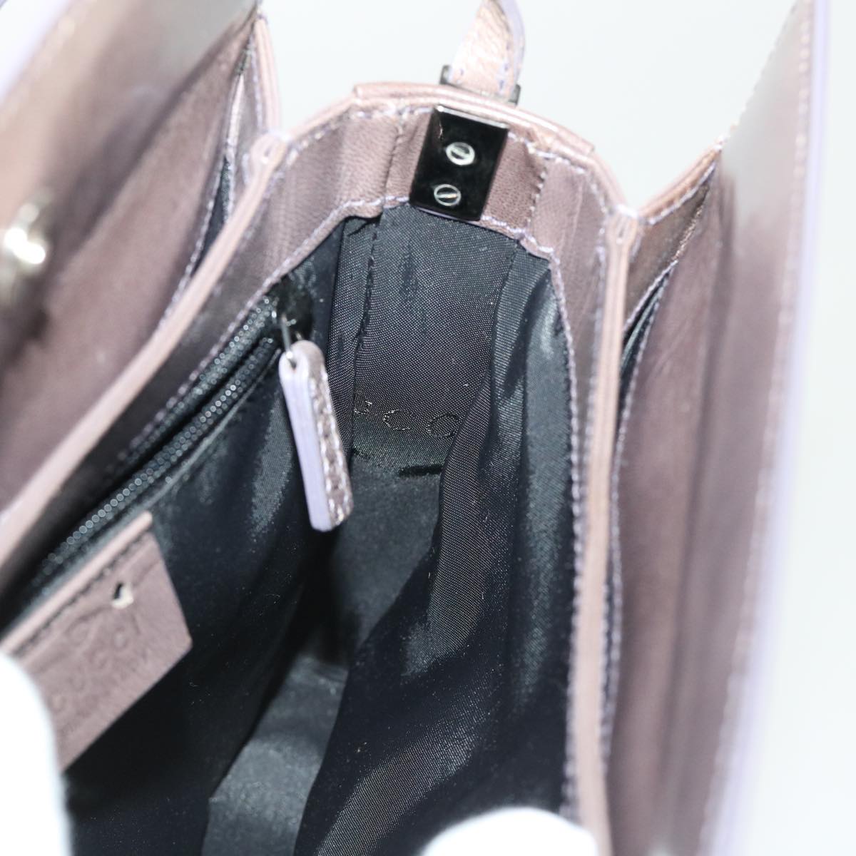 GUCCI Shoulder Bag Leather Outlet Gray 007.2014/3444  am4648