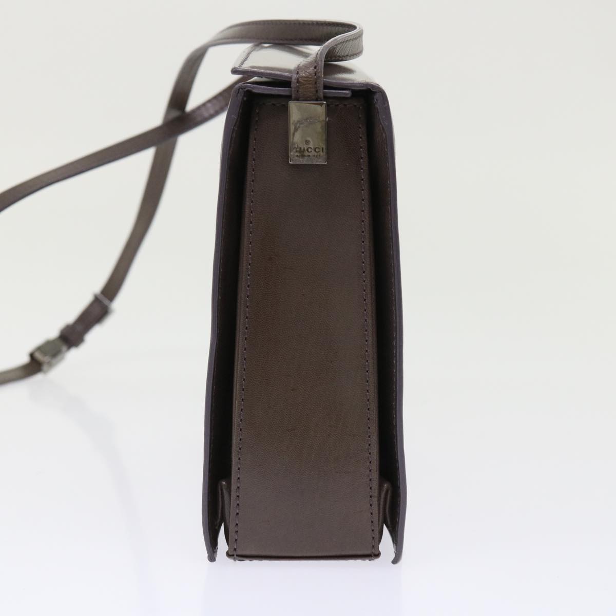 GUCCI Shoulder Bag Leather Outlet Gray 007.2014/3444  am4648