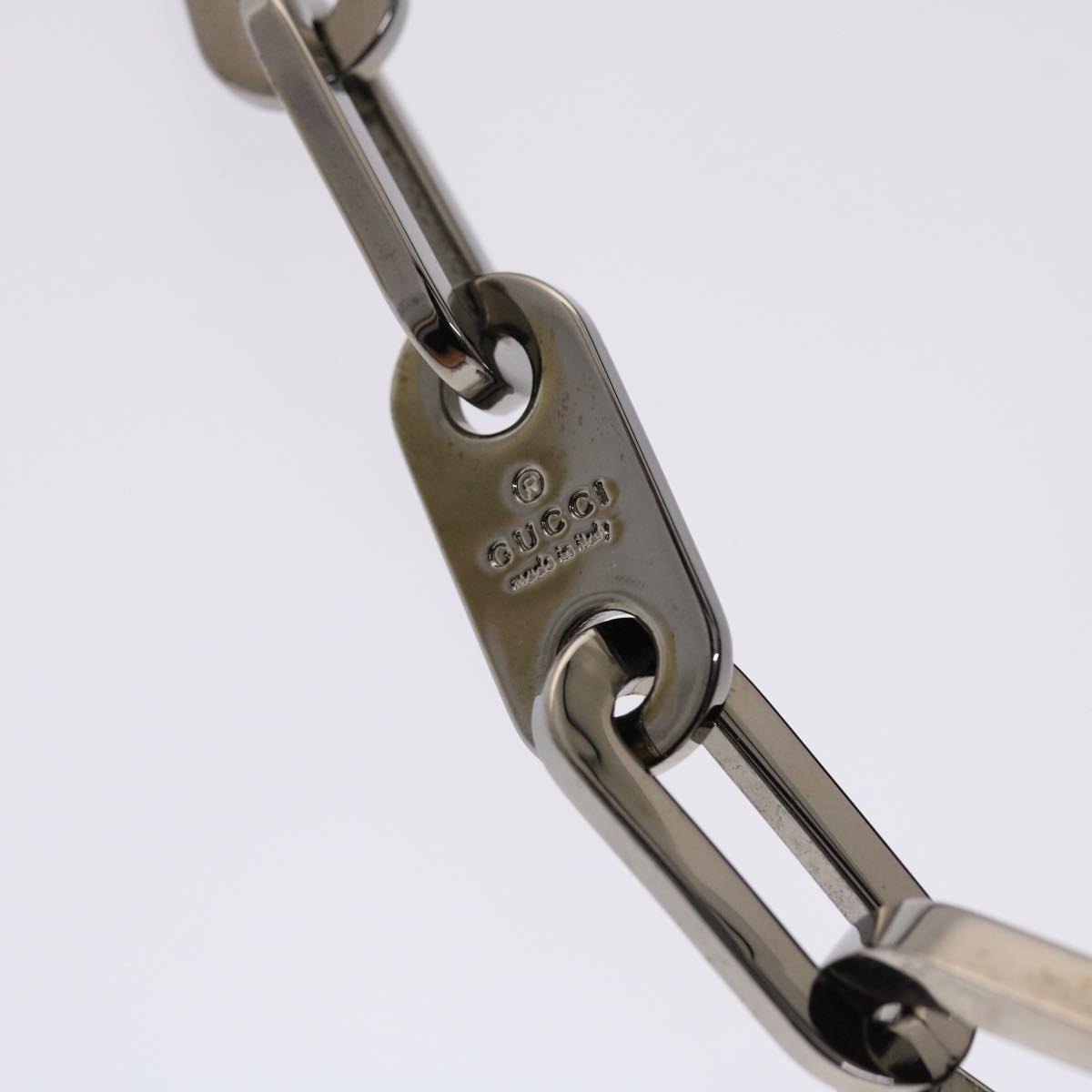 GUCCI Chain Shoulder Bag Velor Black 0013829  am4747