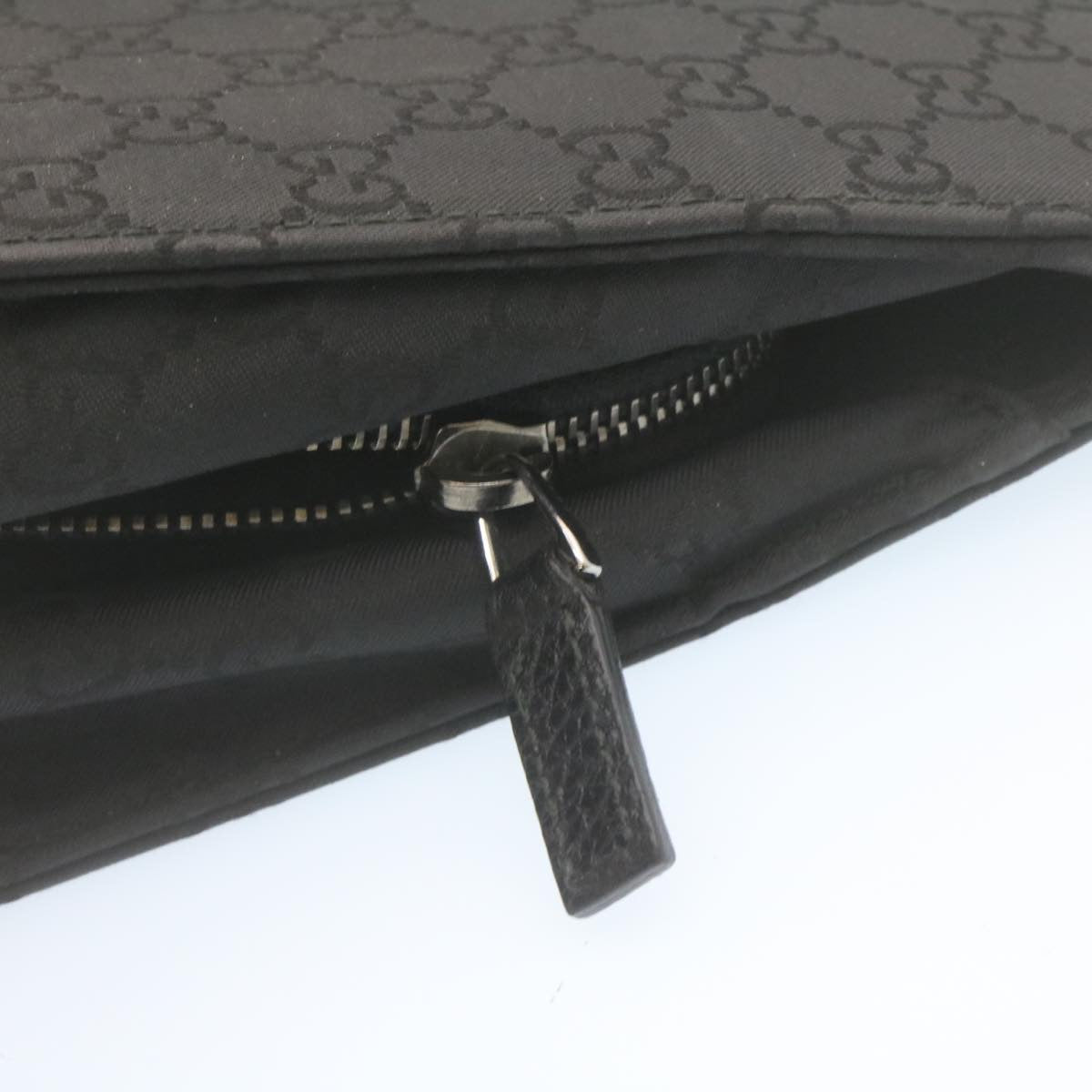GUCCI GG Canvas Hand Bag Black  ar6477