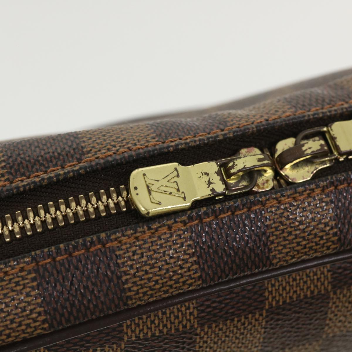 LOUIS VUITTON Damier Ebene Ipanema GM Shoulder Bag N51292 LV Auth ar8642