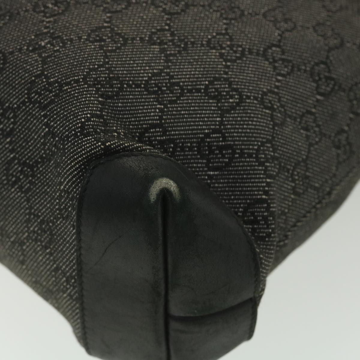 GUCCI GG Canvas Tote Bag Black 28893  ar8950