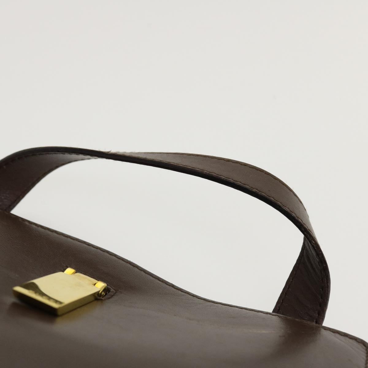 GUCCI Hand Bag Leather Brown  ar9113