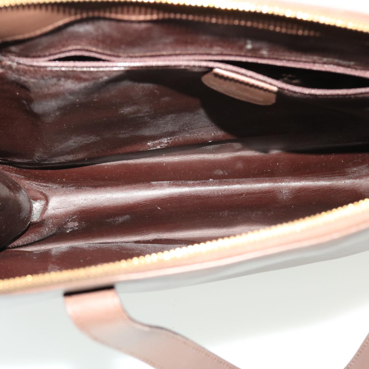GUCCI Hand Bag Leather Brown  ar9546B