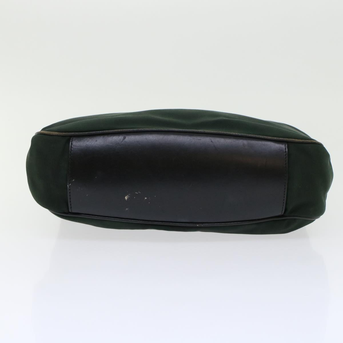 GUCCI Bamboo Shoulder Bag Nylon Leather Green 001 1638 3754  ar9698B