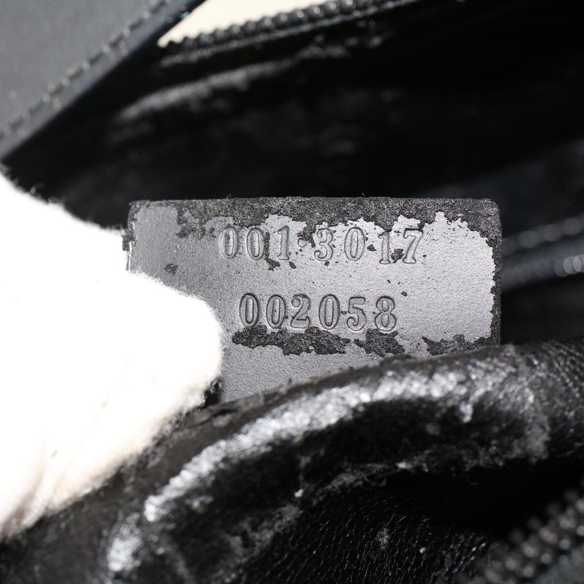 GUCCI Shoulder Bag Leather Black 001.3017  ar9877B