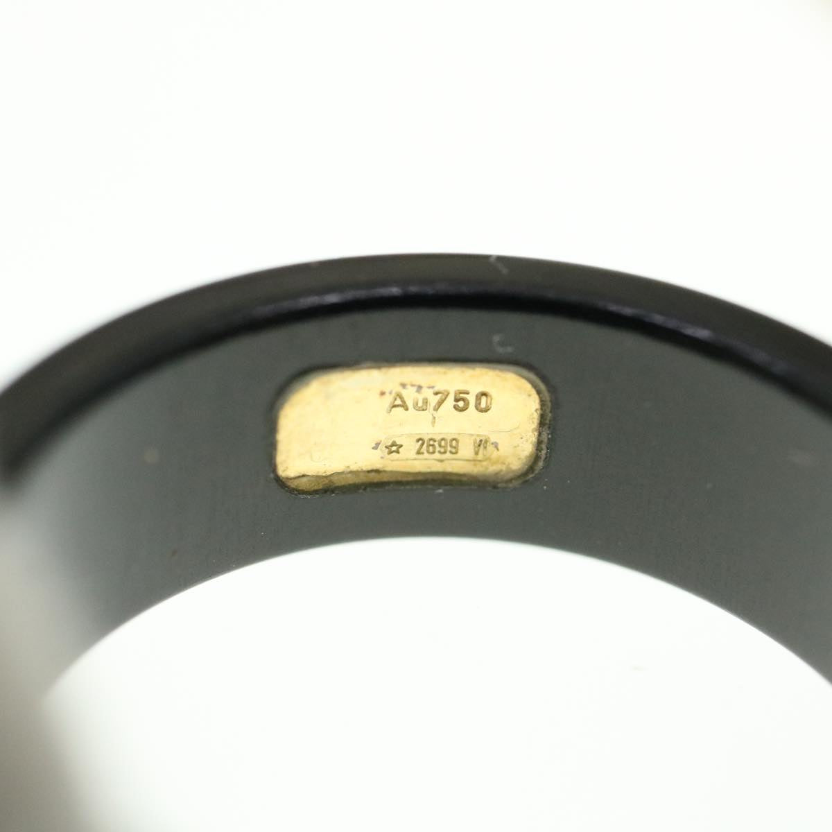 Gucci Interlocking Yg Ring 18K Black