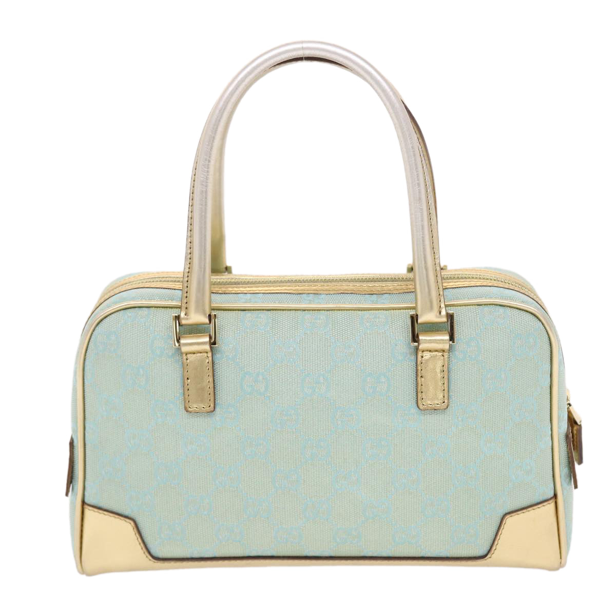 Gucci Gg Canvas Hand Bag Leather Light