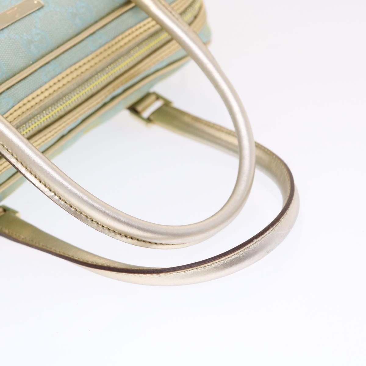 Gucci Gg Canvas Hand Bag Leather Light