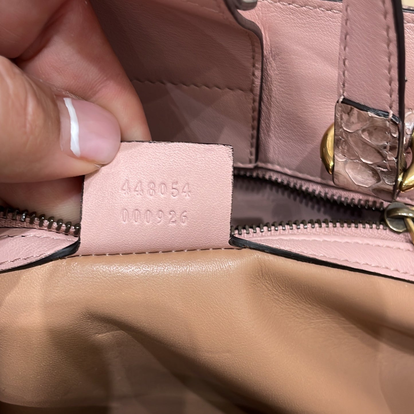Gucci Gg Marmont Tote Matelasse Python