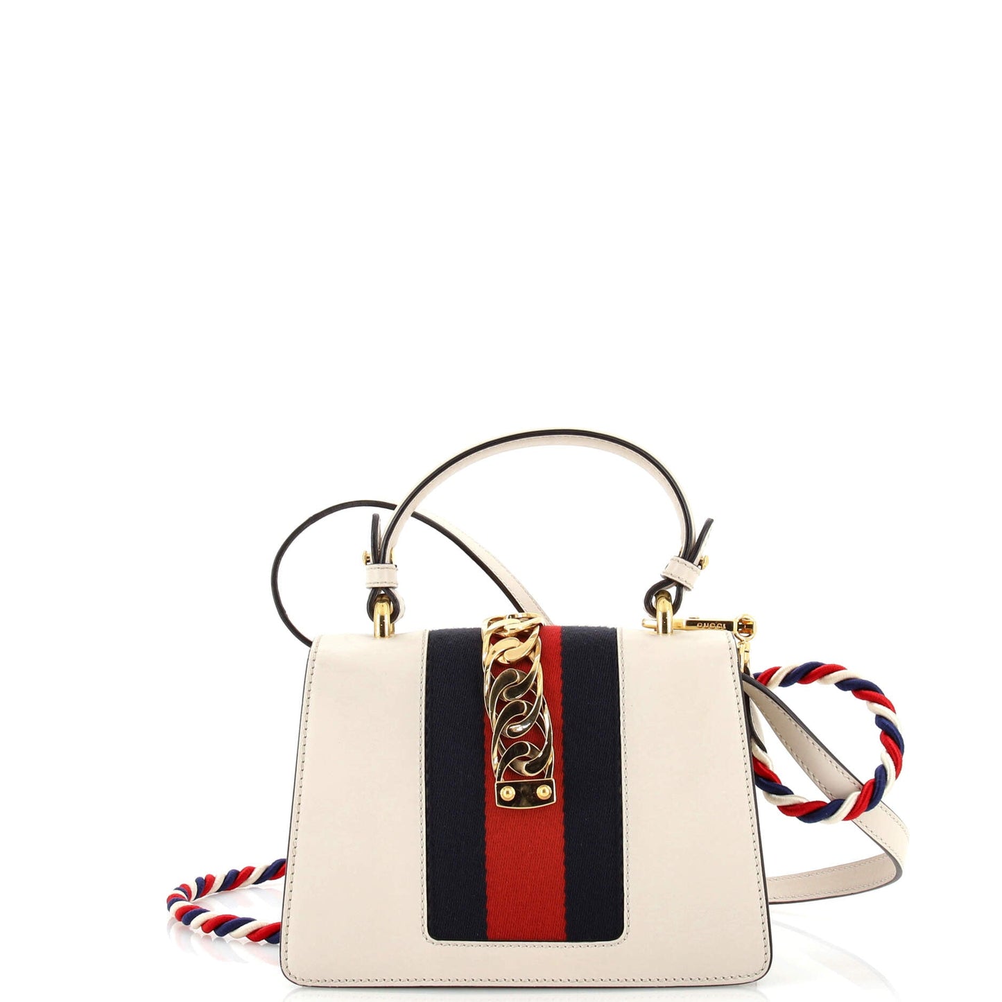Gucci Sylvie Top Handle Bag Embroidered