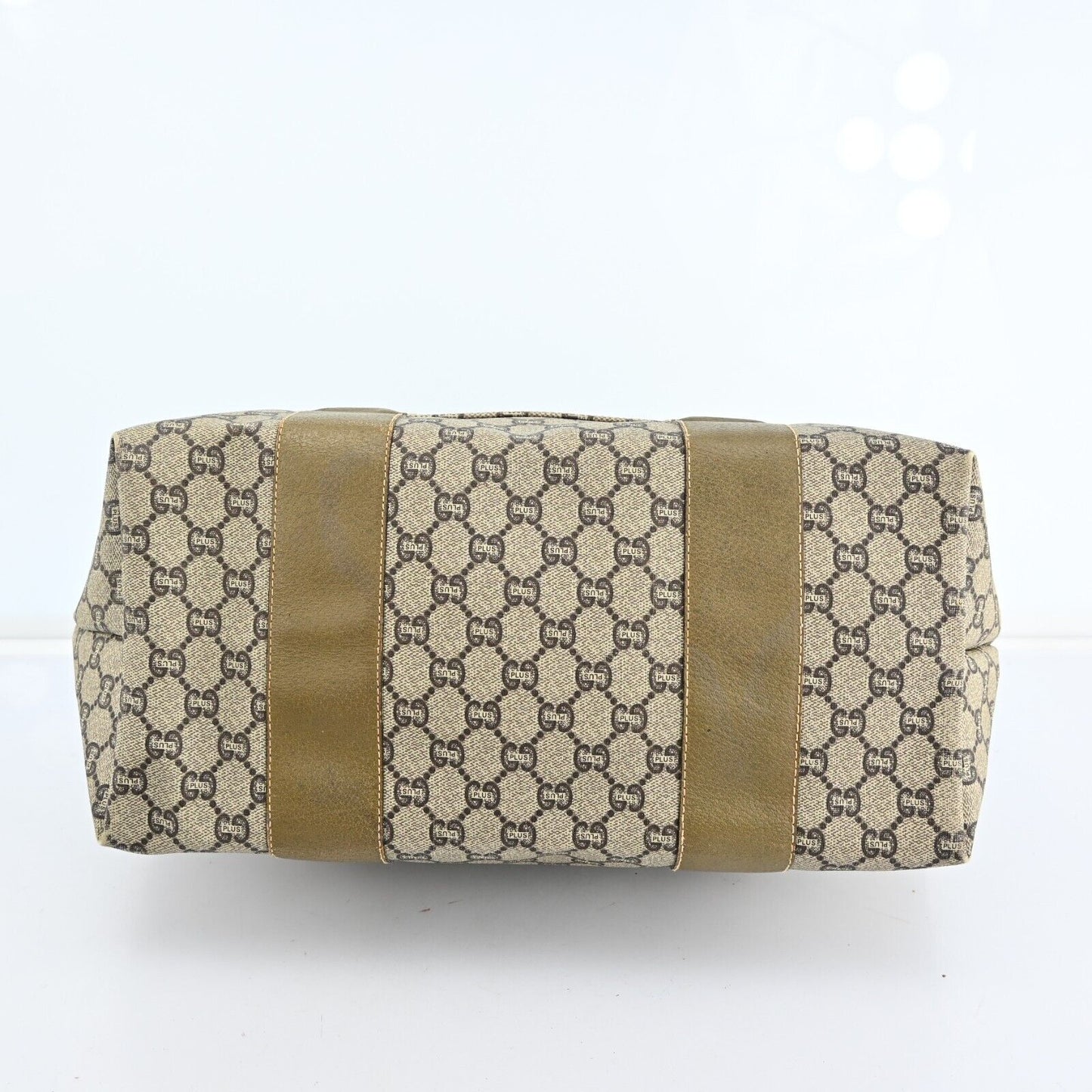 Gucci Plus Web Sherry Line Boston Bag